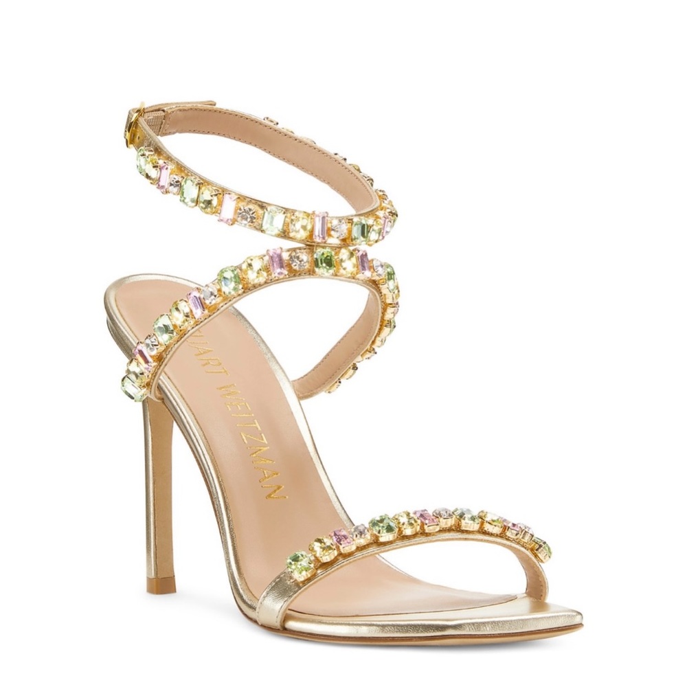 Stuart Weitzman gold heels